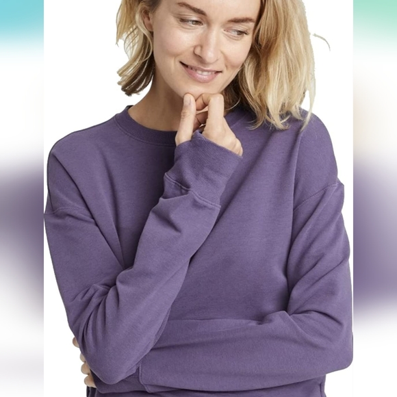 2/$35 Womens Purple Crewneck Sweatshirt - Picture 2 of 10
